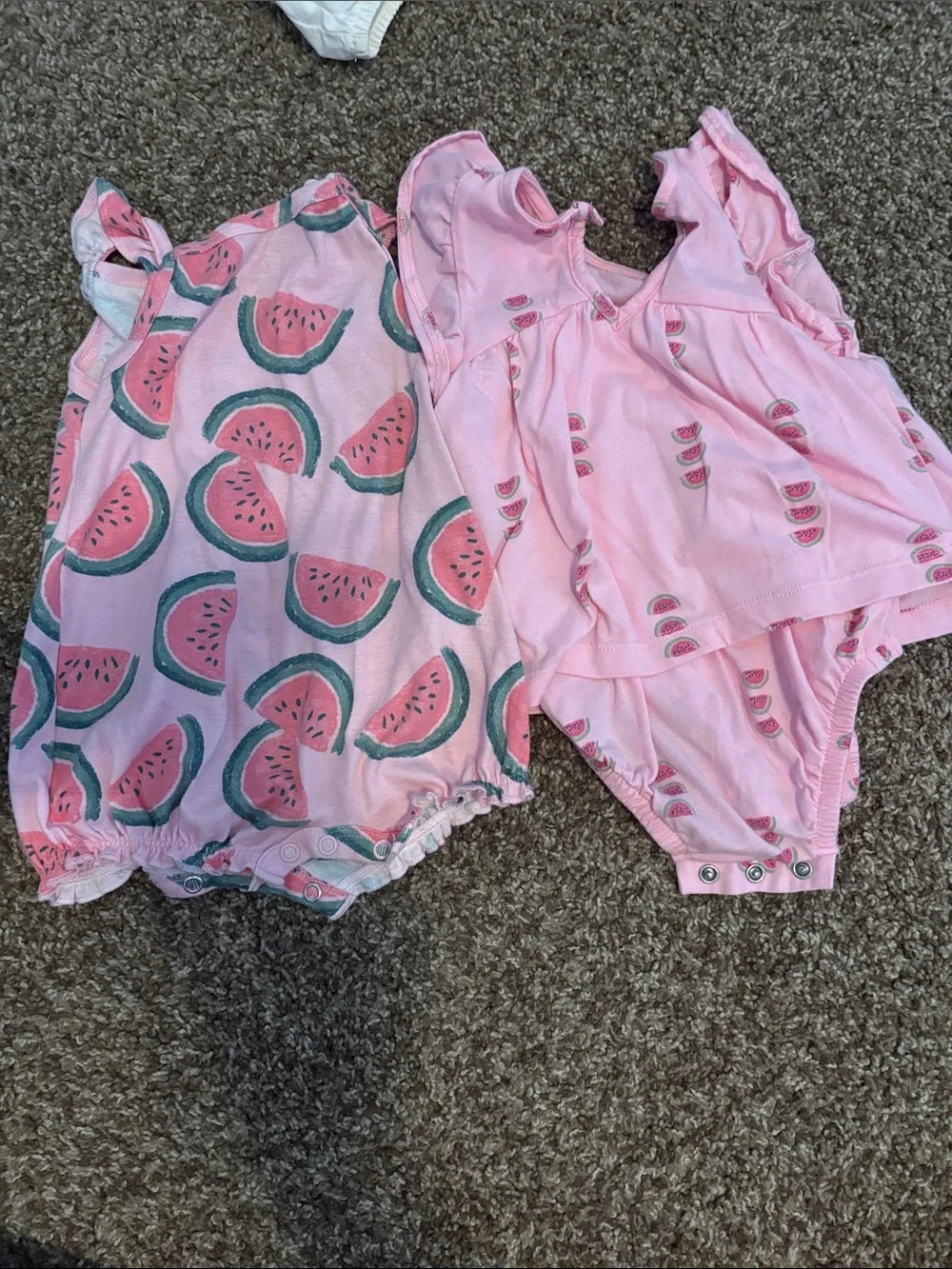 Baby Girls Mixed Romper & Dress Bundle - Pink, White, Navy Floral - Picture 5 of 11